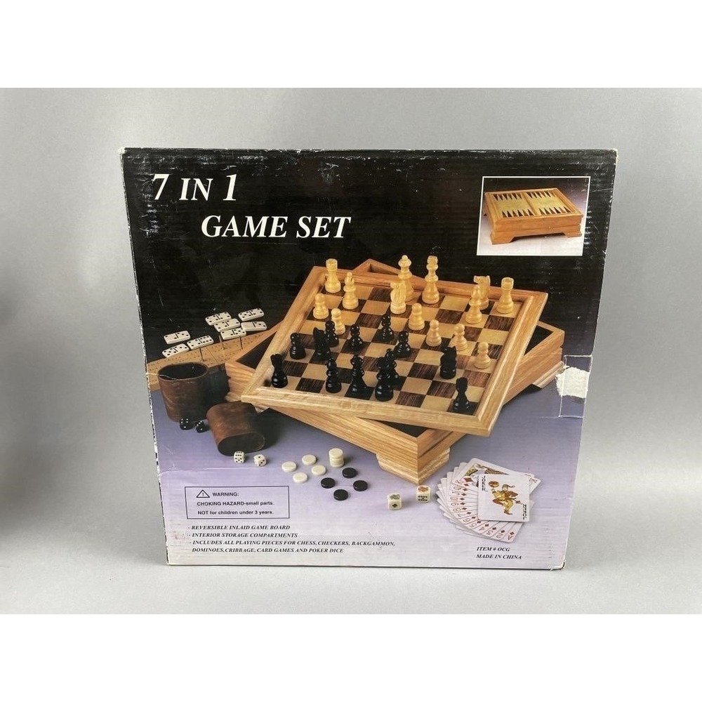 7-in-1 Wooden Combo Game Set – Item #OCG